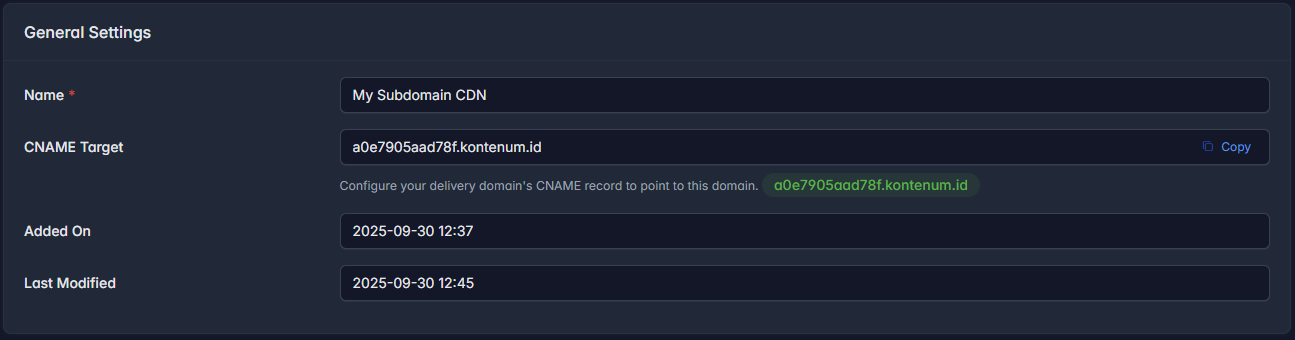 Site CNAME